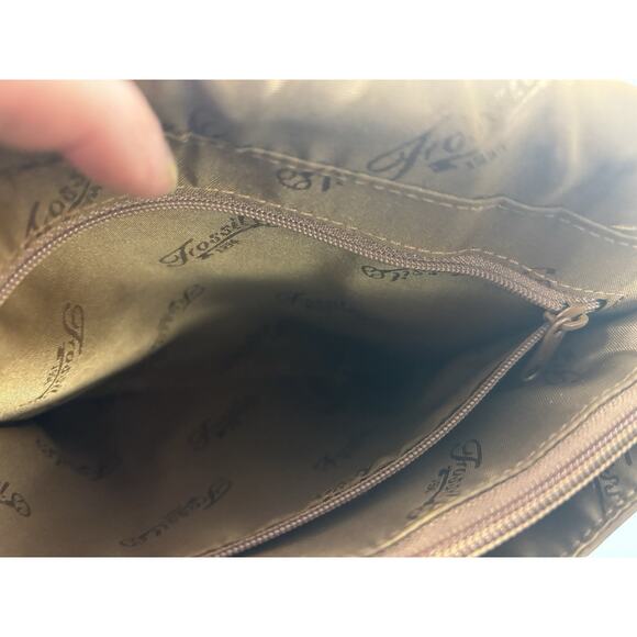 Fossil 75082 Crossbody Messenger Bag Envelope Camel Boho Leather Travel Cargo - Picture 10 of 16